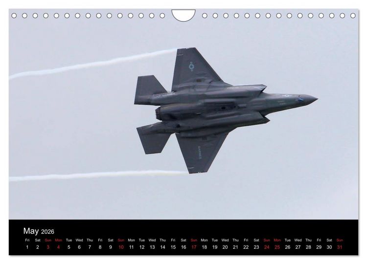Produktbild: Lockheed Martin F35 Stealth Fighter (Wall Calendar 2026 DIN A4 landscape), CALVENDO 12 Month Wall Calendar
