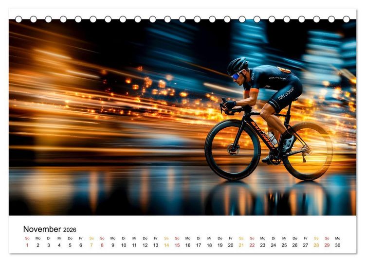 Produktbild: Triathlon Power (Tischkalender 2026 DIN A5 quer), CALVENDO Monatskalender