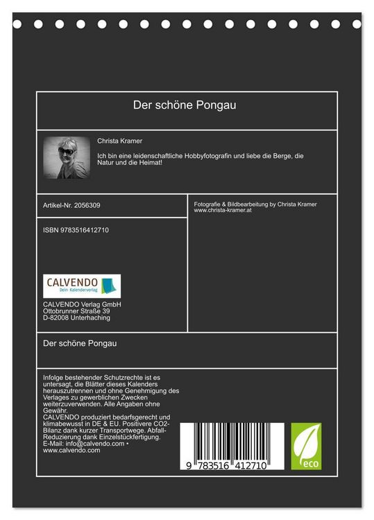 Produktbild: Der sch&ouml;ne Pongau (Tischkalender 2026 DIN A5 hoch), CALVENDO Monatskalender