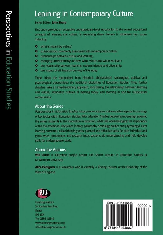 Produktbild: Learning in Contemporary Culture