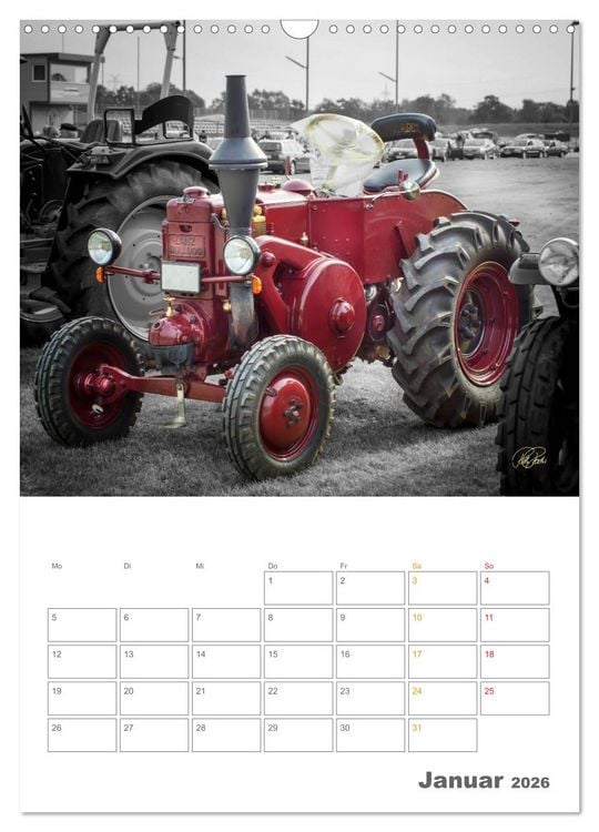 Produktbild: Oldtimer - Trecker Liebe (Wandkalender 2026 DIN A3 hoch), CALVENDO Monatskalender