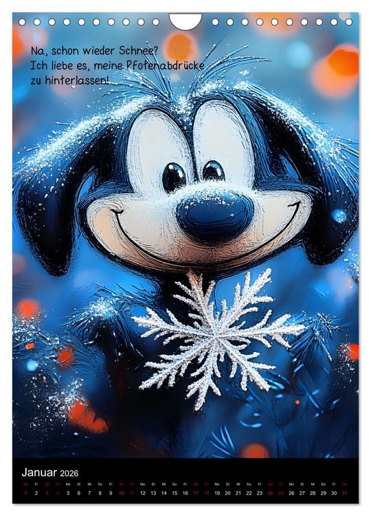 Produktbild: Good morning dog (Wandkalender 2026 DIN A4 hoch), CALVENDO Monatskalender