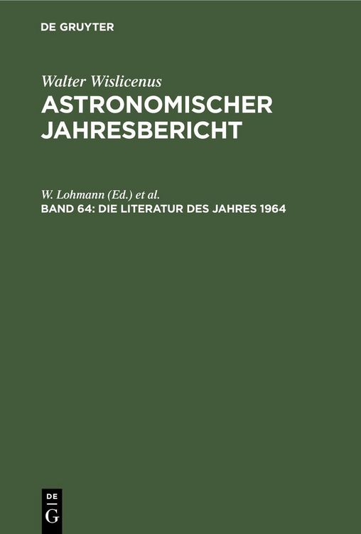 Produktbild: Die Literatur des Jahres 1964