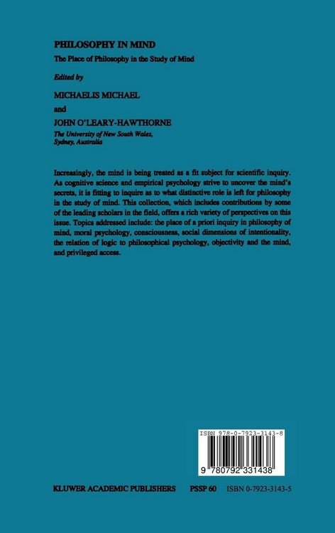 Produktbild: Philosophy in Mind