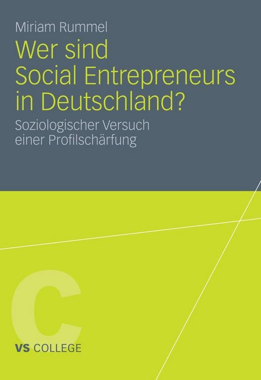 Produktbild: Wer sind Social Entrepreneurs in Deutschland?