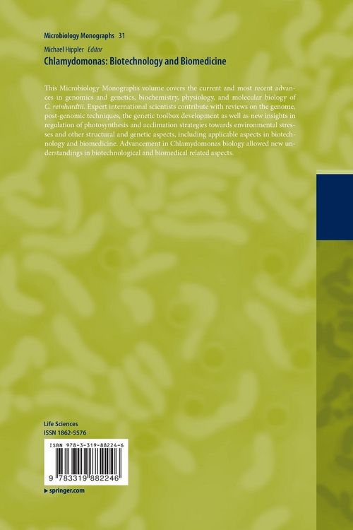 Produktbild: Chlamydomonas: Biotechnology and Biomedicine