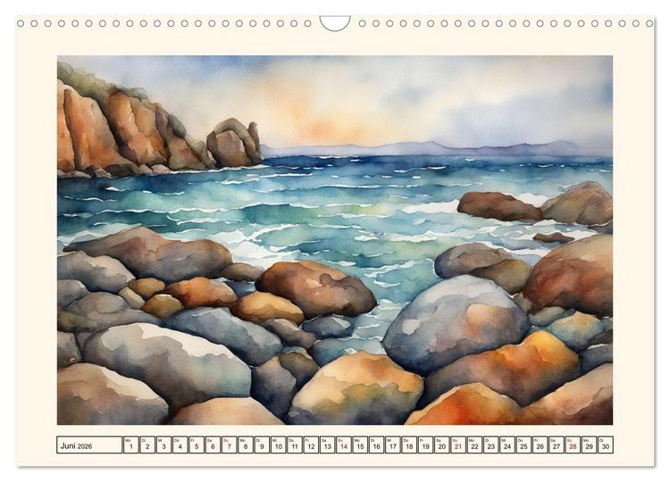 Produktbild: Facetten des Meeres (Wandkalender 2026 DIN A3 quer), CALVENDO Monatskalender