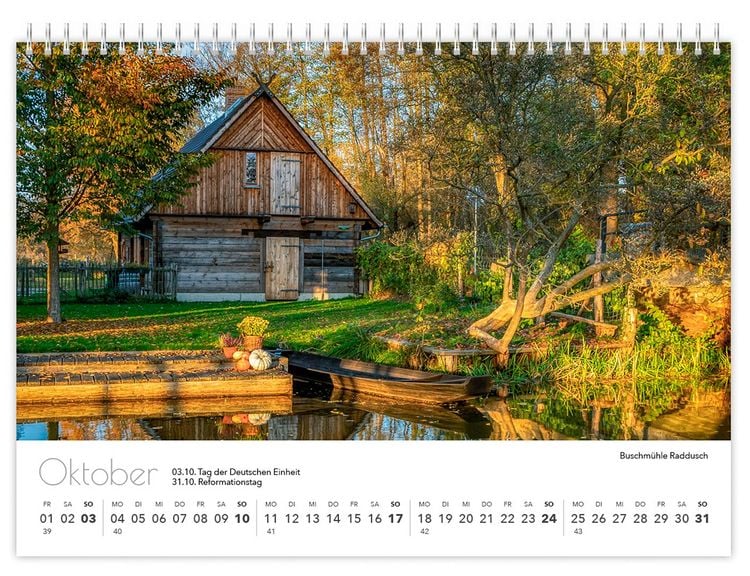 Produktbild: Kalender Spreewald kompakt - Peter Becker 2027
