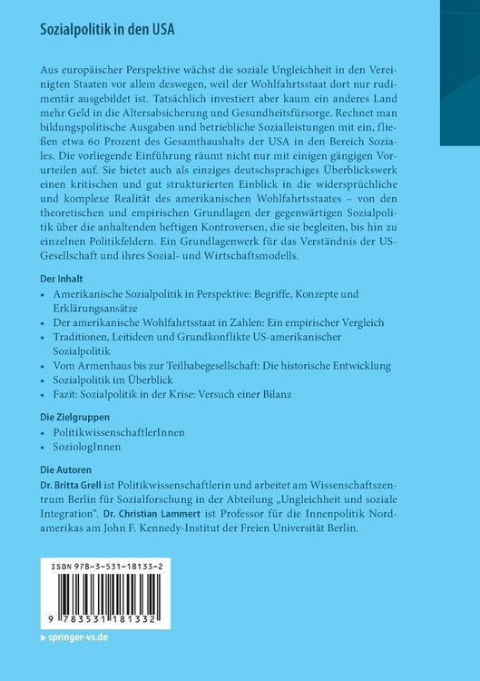 Produktbild: Sozialpolitik in den USA