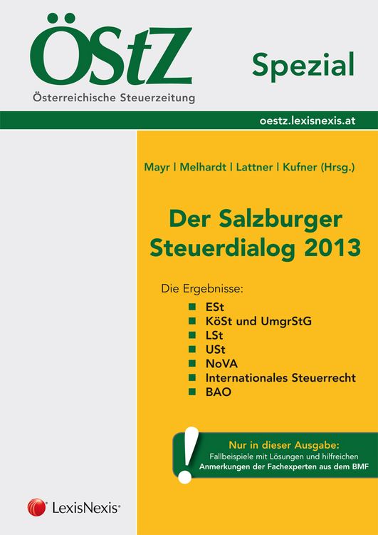 Produktbild: &Ouml;StZ Spezial - Der Salzburger Steuerdialog 2013