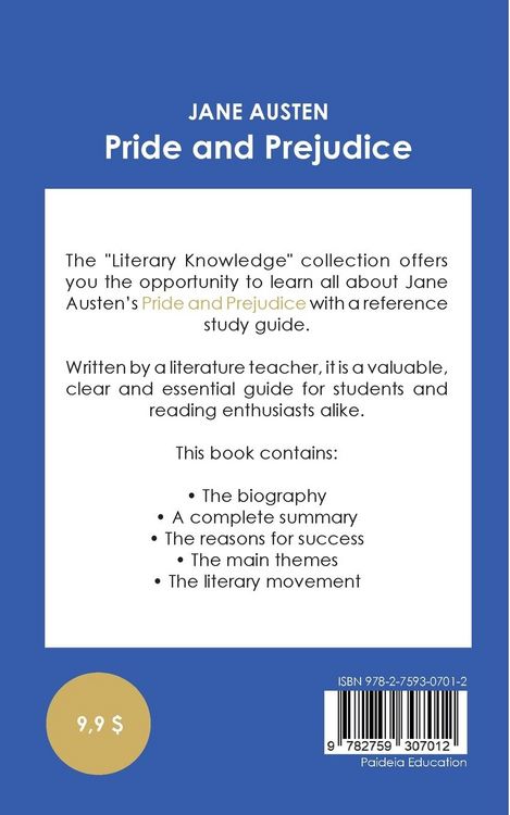 Produktbild: Study guide Pride and Prejudice by Jane Austen (in-depth literary analysis and complete summary)