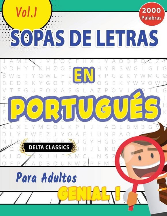 Produktbild: Sopa De Letras En Portugu&eacute;s Para Adultos - Genial! Vol.1 - Delta Classics