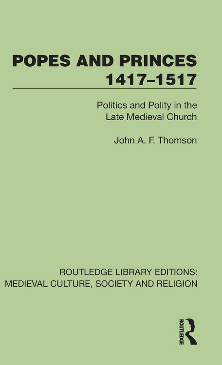 Produktbild: Popes and Princes 1417-1517