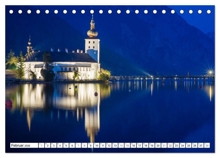Produktbild: Ein Fr&uuml;hling am Traunsee - Vertr&auml;umte Ansichten (Tischkalender 2026 DIN A5 quer), CALVENDO Monatskalender