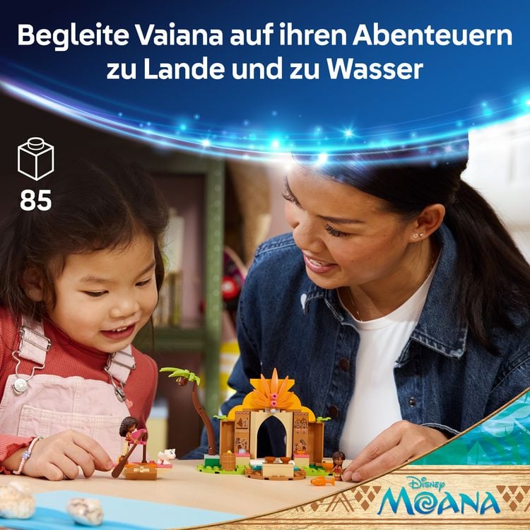 Produktbild: LEGO ǀ Disney 43282 Vaiana Vaianas H&uuml;tte und Boot, Vaiana Fantasy-Bauset f&uuml;r Kinder ab 4 Jahren