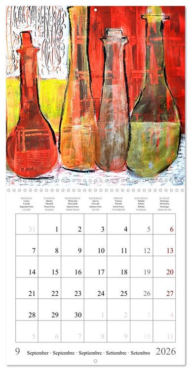 Produktbild: Oasis of calm - Finding silence in painted still life (Wall Calendar 2026 12 &times; 12 Inch) CALVENDO 12 Month Wall Calendar