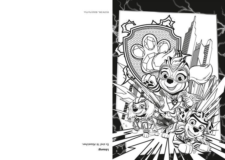 Produktbild: PAW Patrol - Der Mighty Kinofilm: Super Mal- und R&auml;tselblock