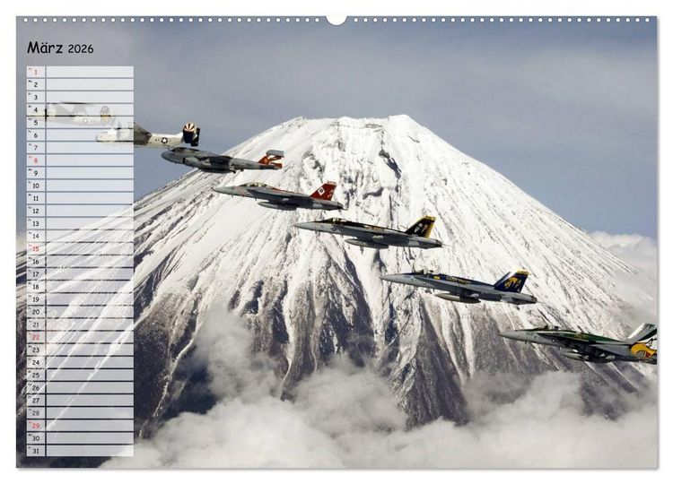 Produktbild: Luftwaffe. Kampfflugzeuge der USA (Wandkalender 2026 DIN A2 quer), CALVENDO Monatskalender
