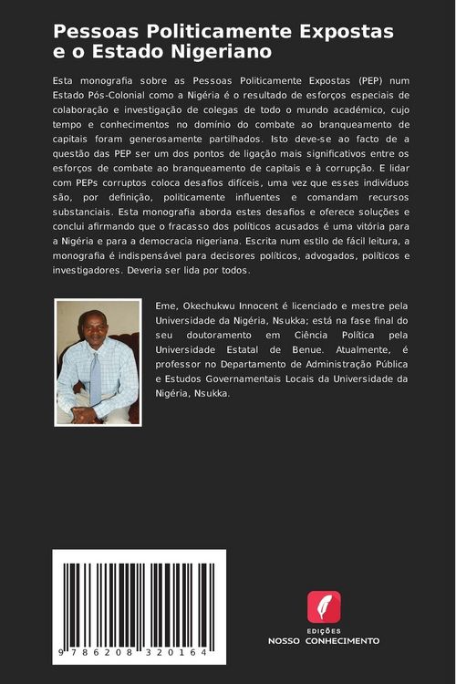 Produktbild: Pessoas Politicamente Expostas e o Estado Nigeriano