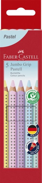 Produktbild: Faber-Castell Buntstifte Jumbo Grip pastell, 5er Set