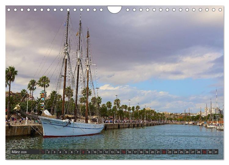 Produktbild: Barcelona Impressionen (Wandkalender 2026 DIN A4 quer), CALVENDO Monatskalender