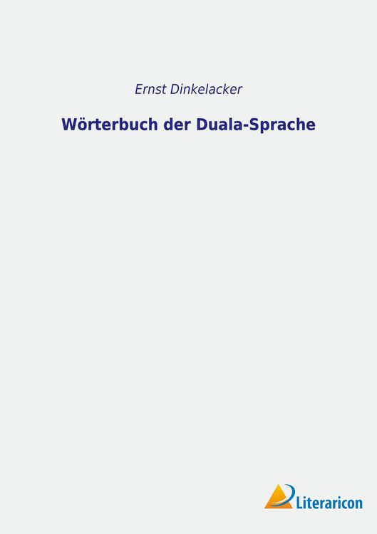 Produktbild: W&ouml;rterbuch der Duala-Sprache
