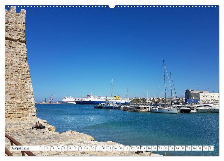 Produktbild: Idyllische H&auml;fen auf Kreta (Wandkalender 2026 DIN A2 quer), CALVENDO Monatskalender