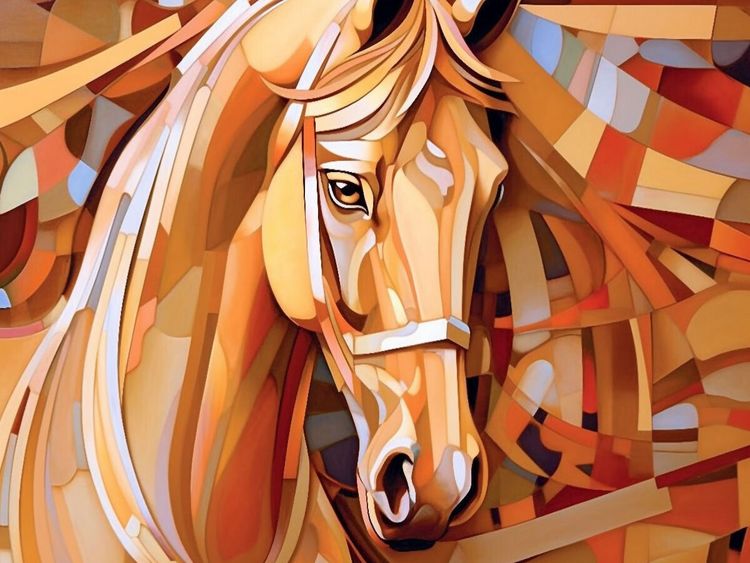 Produktbild: CALVENDO Puzzle Goldenes Pferd - Portrait | 1000 Teile Lege-Gr&ouml;&szlig;e 64x48cm Foto-Puzzle f&uuml;r gl&uuml;ckliche Stunden