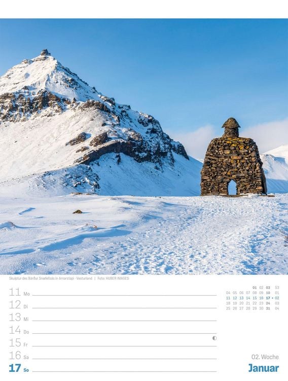 Produktbild: Island Wochenplaner Kalender 2027 | Die Insel aus Feuer und Eis