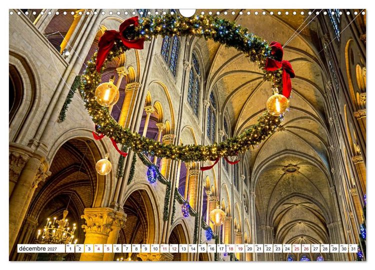 Produktbild: Les cath&eacute;drales fran&ccedil;aises &ndash; Des chefs-d'&oelig;uvre de l&rsquo;architecture gothique (Calendrier mural 2027 DIN A3 vertical), CALVENDO calendrier mensuel