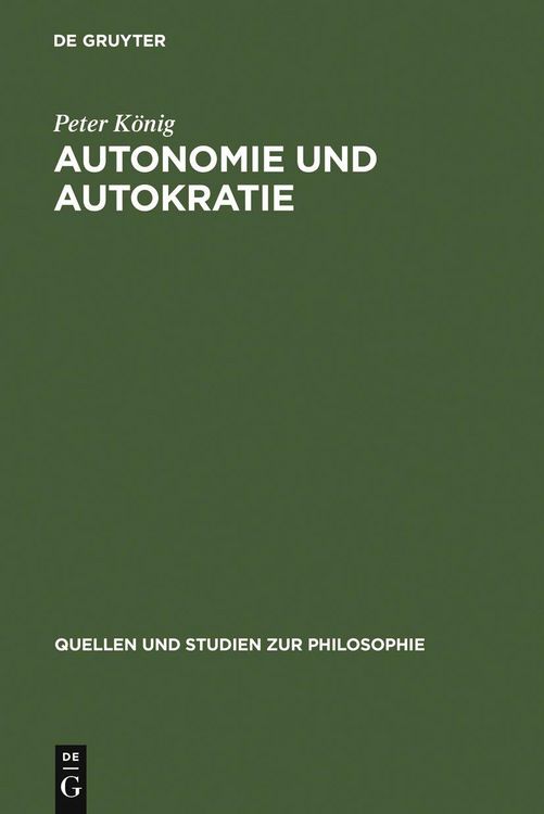 Produktbild: Autonomie und Autokratie