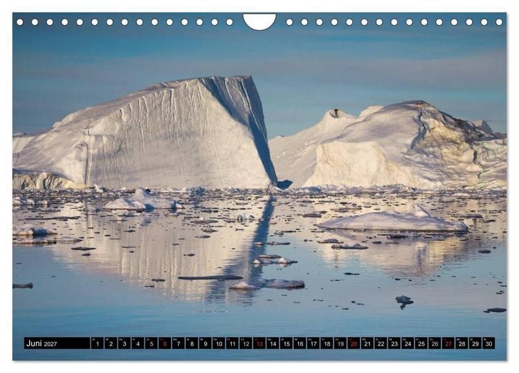 Produktbild: Ilulissat Eisfjord, Gr&ouml;nland. EIS - FORM UND LICHT (Wandkalender 2027 DIN A4 quer), CALVENDO Monatskalender