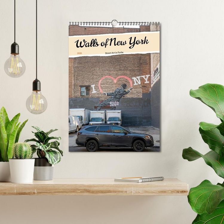 Produktbild: Walls of New York &ndash; Street Art in Farbe (Wandkalender 2026 DIN A3 hoch), CALVENDO Monatskalender