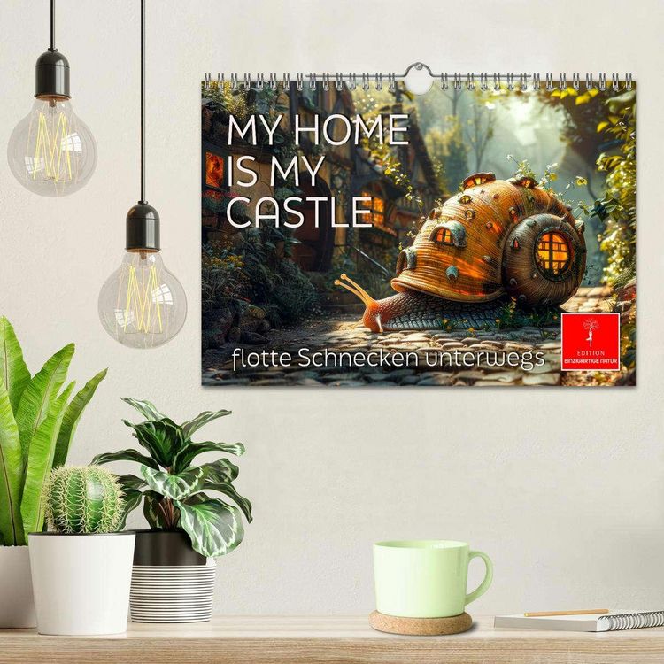Produktbild: My home is my castle - flotte Schnecken unterwegs (Wandkalender 2026 DIN A4 quer), CALVENDO Monatskalender