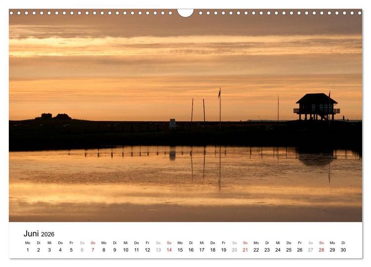 Produktbild: Hallig Hooge - zwischen Himmel und Erde (Wandkalender 2026 DIN A3 quer), CALVENDO Monatskalender