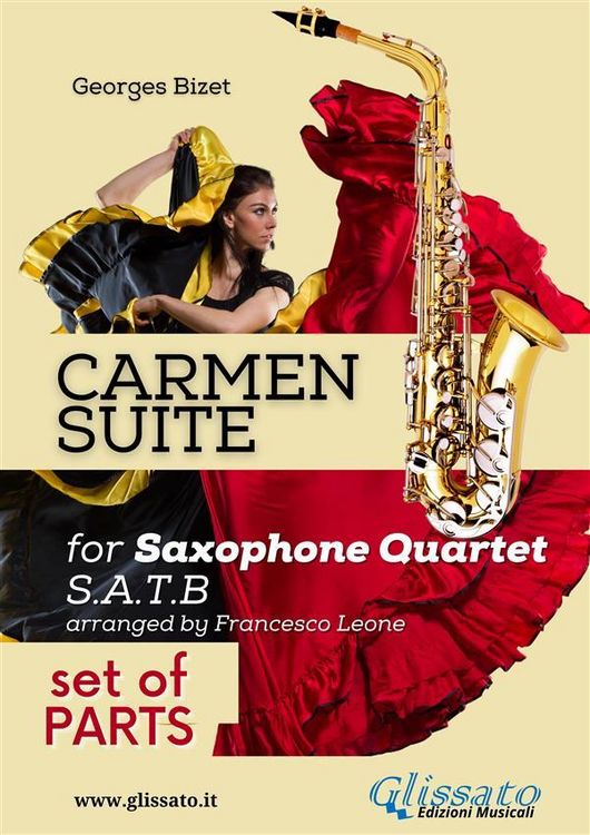 Produktbild: "Carmen" Suite for Saxophone Quartet set of parts