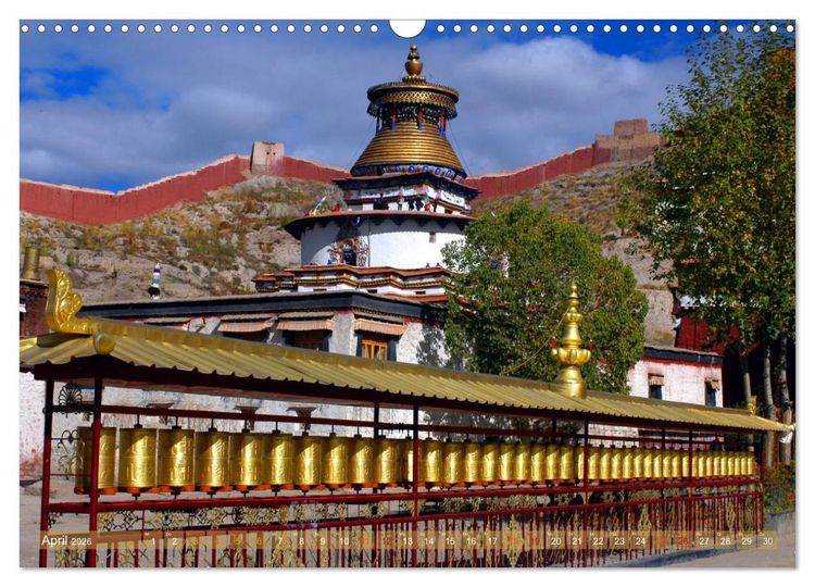 Produktbild: Stupas &ndash; Buddhistische Sakralbauten 2026 (Wandkalender 2026 DIN A3 quer), CALVENDO Monatskalender