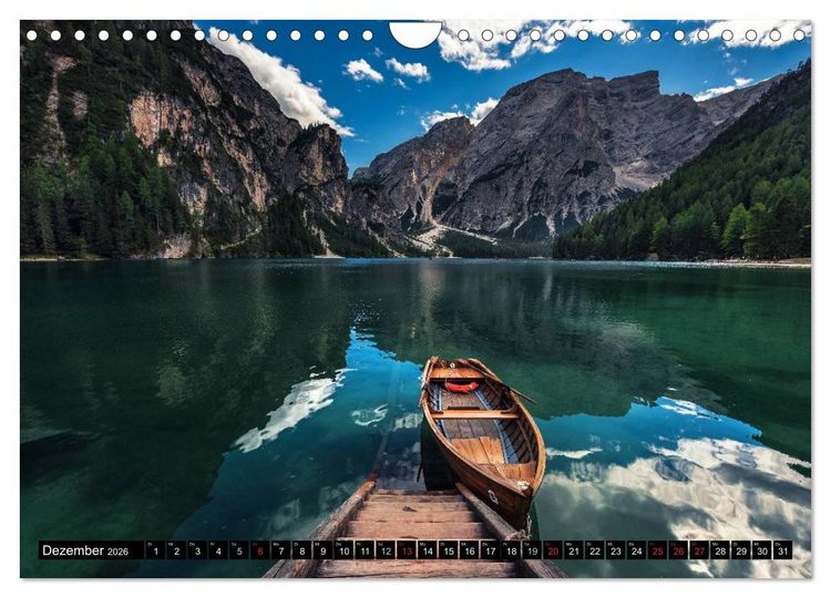 Produktbild: Dolomiten - S&uuml;dtirol (Wandkalender 2026 DIN A4 quer), CALVENDO Monatskalender