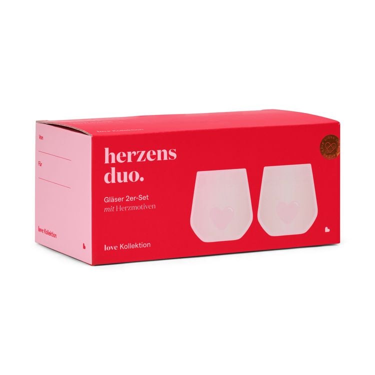 Gläser 2er-Set "Herzensduo"