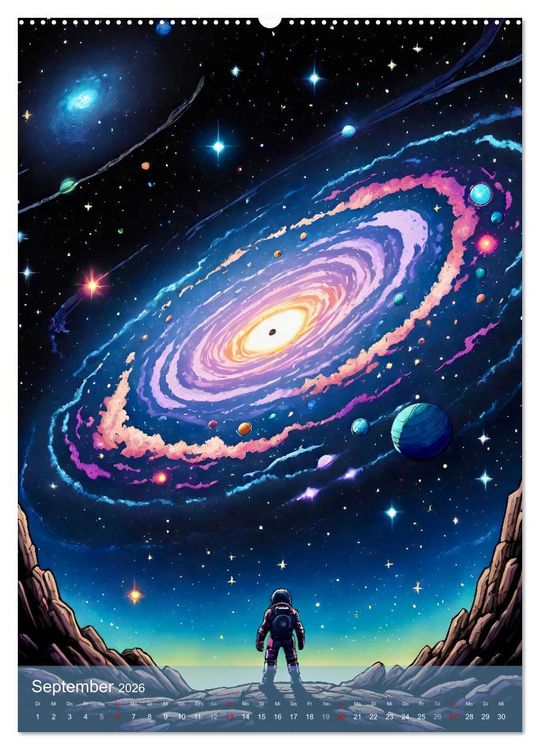 Produktbild: Weltraumtr&auml;ume (hochwertiger Premium Wandkalender 2026 DIN A2 hoch), Kunstdruck in Hochglanz