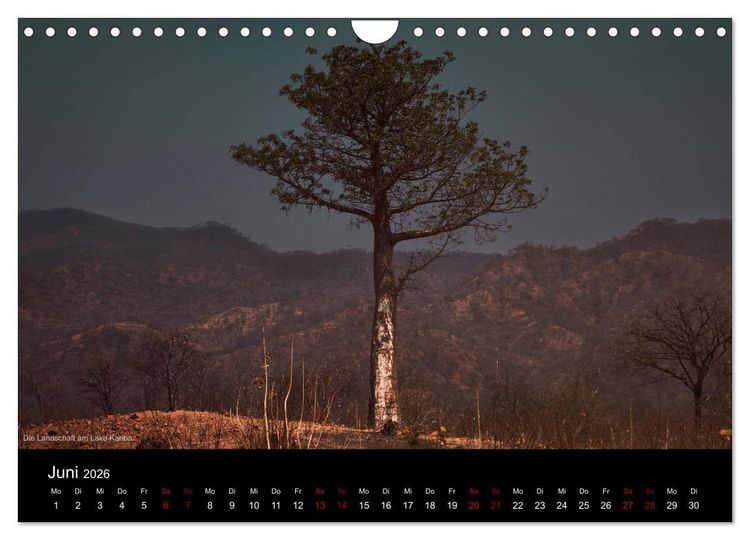 Produktbild: SAMBIA IM HERZEN AFRIKAS (Wandkalender 2026 DIN A4 quer), CALVENDO Monatskalender