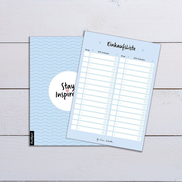Produktbild: 6 Bl&ouml;cke inkl. Wochenplaner, Einkaufsliste, To Do Block/Liste, Notizblock, Kalender Notizblock, R&uuml;ckruf Notiz, 50 Seiten pro Block, DIN A6, Hochwertige Papierqualit&auml;t.
