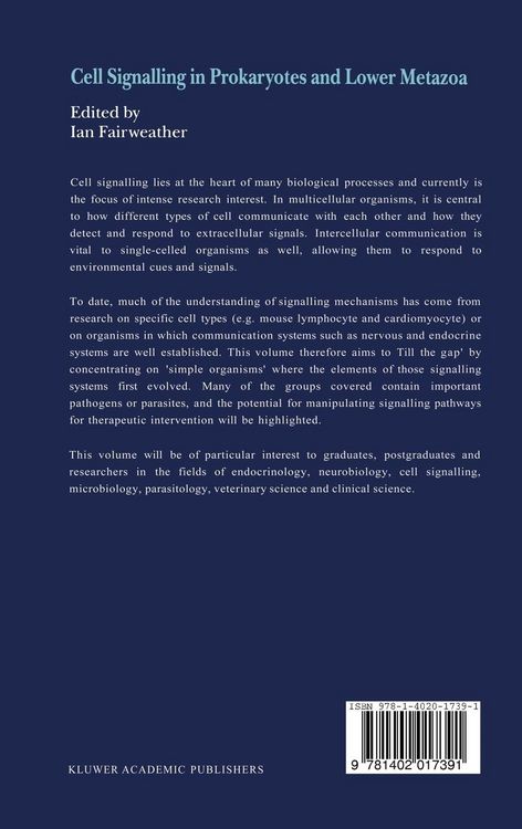 Produktbild: Cell Signalling in Prokaryotes and Lower Metazoa