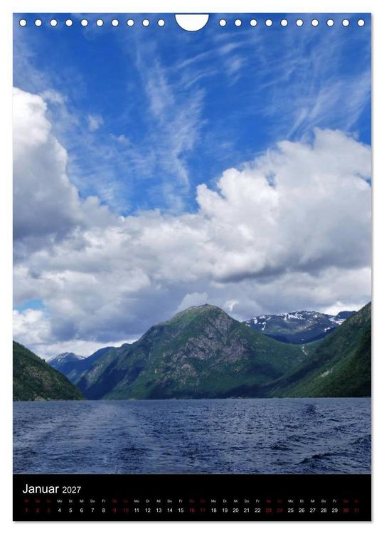 Produktbild: Hei - Willkommen im Fjordland (Wandkalender 2027 DIN A4 hoch), CALVENDO Monatskalender