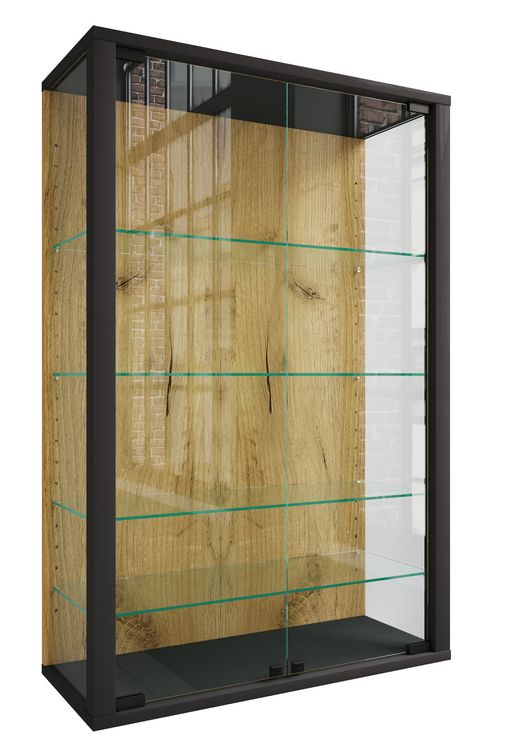 Produktbild: Wandvitrine H&auml;ngevitrine Glasvitrine Glas Udina L