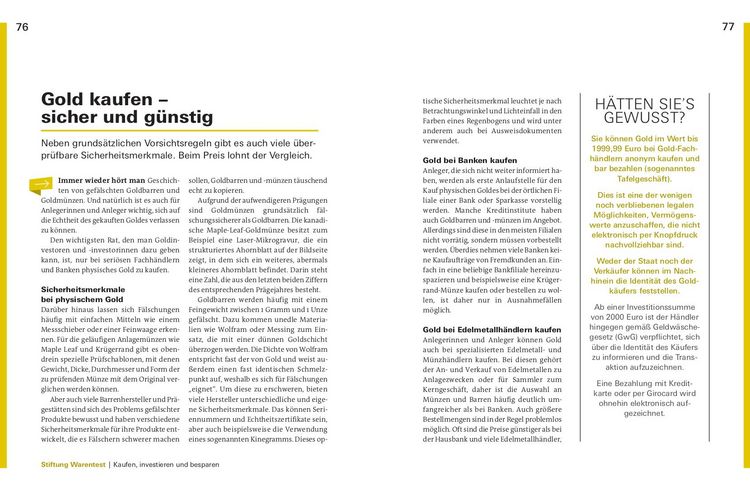 Produktbild: Investieren in Gold