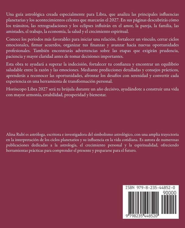 Produktbild: Libra Hor&oacute;scopo 2027