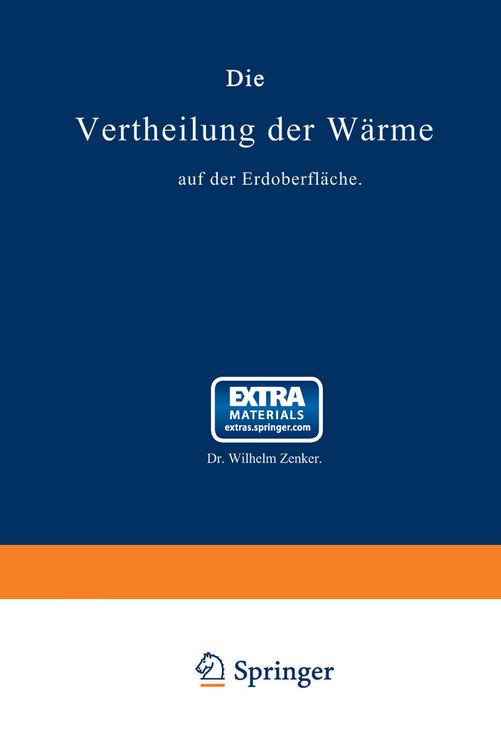 Produktbild: Die Vertheilung der W&auml;rme auf der Erdoberfl&auml;che