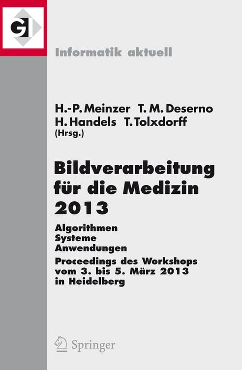 Produktbild: Bildverarbeitung f&uuml;r die Medizin 2013