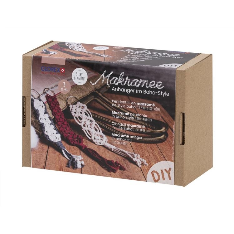 Produktbild: Bastelset Makramee Anh&auml;nger Boho-Style
